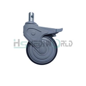 5' NYLON BODY CASTOR WITH MRI COMPATIBLE