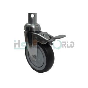 4" CROME BLACK WHEEL