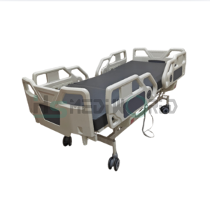 Electric 3 Function ICU Bed High-low Mechnical with ABS Railing MSR 1 & 5" Wheels