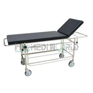 Patient Strectheer MS Head up with MS Railing, Cylinderstand Wheels 6" & mattress