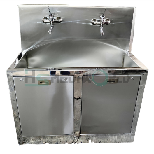 SCRUB STATION 48" DOUBLE TAP ELBOW OPRATED