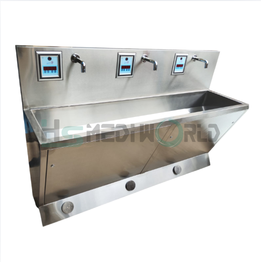 SCRUB STATION 72" SENSOR OPRATED WITH FOOT