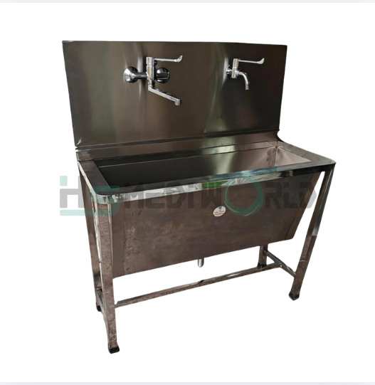 SCRUB STATION 48" DOUBLE TAB ELBOW OPRATED