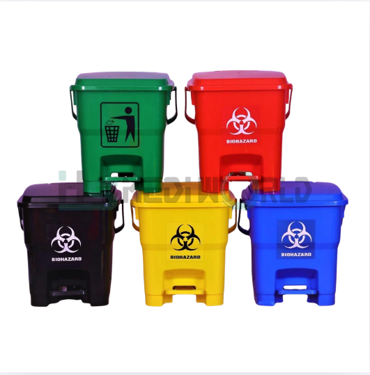 HEAVY PLASTIC PEDAL DUSTBIN   12 LTR