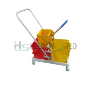 MOP WRINGER TROLLEY DOUBLE BUCKET
