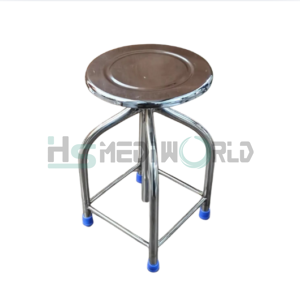 REVOLVING PATIENT STOOL STAINLESS STEEL