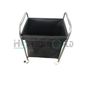 LINEN TROLLEY L 24" x W 18" x H 32" (BLACK)